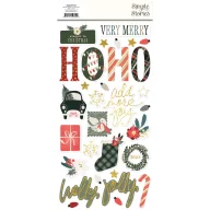   Simple Stories Mistletoe & Holly habmatrica Foam Stickers (61 db)
