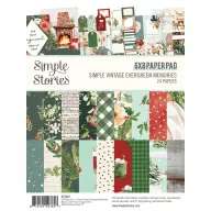   Simple Stories Simple Vintage Evergreen Memories scrapbook papírtömb 6"x8" (15,2x20,3 cm) (24 lap)