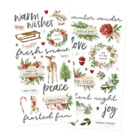   Simple Stories Simple Vintage Evergreen Memories habmatrica Foam Stickers (46 db)