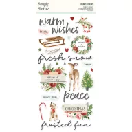   Simple Stories Simple Vintage Evergreen Memories habmatrica Foam Stickers (46 db)