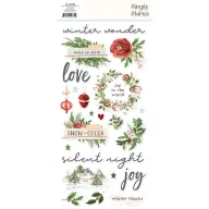   Simple Stories Simple Vintage Evergreen Memories habmatrica Foam Stickers (46 db)