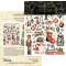 Graphic 45 Merry-ful Greetings kaparós matrica / Rub-on Transfers 6"×8" (2 ív)