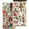 Graphic 45 Merry-ful Greetings matrica / Sticker Set 6"×12" (2 ív)