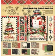   Graphic 45 Merry-ful Greetings scrapbook papírkészlet 12" (24 lap)