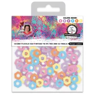   Art by Marlene Hexagon Confetti lyukerősítő konfetti / Hole-Reinforcements (6 szín)