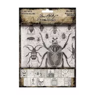   Tim Holtz Halloween Collage Paper áttetsző kollázspapír Idea-ology – 12 × 15,2 cm (30 lap)