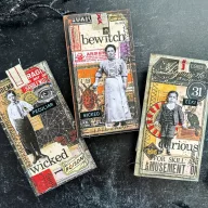   Tim Holtz Halloween Ephemera Pack vintage papír kivágatok Idea-ology – 2,5–11,4 cm (137 db)