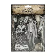   Tim Holtz Halloween Layers + Paper Dolls vintage papír kivágatok Idea-ology (67 db)