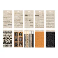  Tim Holtz Halloween Sticker Book spirálos matricakönyv Idea-ology – 22,2 × 12,1 cm (484 matrica)