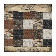   Tim Holtz Halloween Palette Collection scrapbook papírkészlet 12" (30,5 cm) Idea-ology (12 lap)