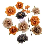   Prima Marketing Made of Magic Witching Hour Blooms papírvirágok – 11 db