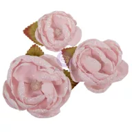   Prima Marketing Christmas Blush Festive Feeling papírvirágok – 9 db