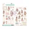 Prima Marketing Christmas Blush Chipboard Stickers – 46 db