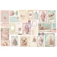   Prima Marketing Christmas Blush Junk Journal ephemera készlet – 76 db