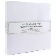   49 and Market Foundations interaktív scrapbook album 12" (30,5 cm) – fehér (1 db)