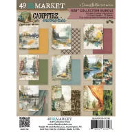   49 and Market Campfire Memories scrapbook papírkészlet 6" × 8" (15,2 × 20,3 cm) – Dennis Bruton (27 lap)