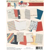   49 and Market Mouse & Co. scrapbook papírkészlet 6" × 8" (15,2 × 20,3 cm) – Michelle Coleman (27 lap)