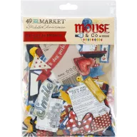   49 and Market Mouse & Co. scrapbook kivágatok / Die-Cut Elements – Michelle Coleman (159 db)