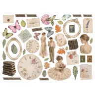   Stamperia Flowers and Poems / virágok és versek scrapbook kivágatok / Die Cuts Assorted