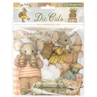  Stamperia Cozy Family / meghitt család scrapbook kivágatok / Die Cuts Assorted