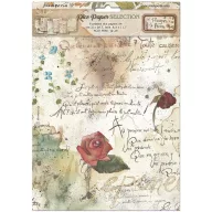   Stamperia Flowers and Poems / virágok és versek rizspapír A4 – válogatás