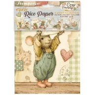   Stamperia Cozy Family / meghitt család A6 mini rizspapír készlet – 8 ív