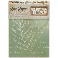   Stamperia Flowers and Poems / virágok és versek A6 rizspapír háttérválogatás – 8 ív