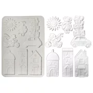   Stamperia Cozy Family / meghitt család szilikon öntőforma A5 – madarak