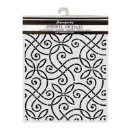   Stamperia Our Way vastag stencil – 20 × 25 cm – művészi minta