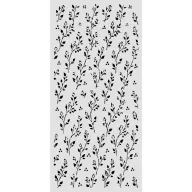   Stamperia Cozy Family / meghitt család vastag stencil – 12 × 25 cm – ágacska minta