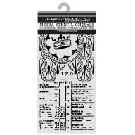 Stamperia Our Way vastag stencil – 12 × 25 cm – korona