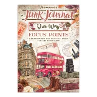   Stamperia Our Way A5 junk journal fókuszpont kivágatok / Focus Points