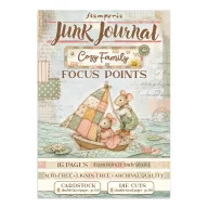   Stamperia Cozy Family / meghitt család A5 junk journal fókuszpont kivágatok / Focus Points