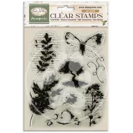   Stamperia Flowers and Poems / virágok és versek szilikonbélyegző készlet / Clear Stamps
