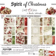   Craft O'Clock Scrapbook papírkészlet 8" (20,3 cm) Spirit Of Christmas Mix Paper Set (24 ív)