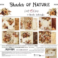   Craft O'Clock Scrapbook papírkészlet 8" (20,3 cm) Shades Of Nature Mix Paper Set (24 ív)