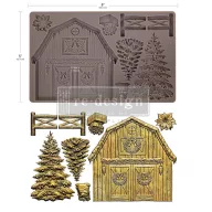   Re-Design with Prima Homestead Holiday szilikon öntőforma 5"×8" (12,7×20,3 cm) Décor Mould (1 db)