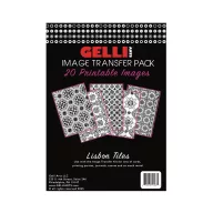   Gelli Arts Lisbon Tiles képtranszfer csomag 5"×7" Image Transfer Pack (20 lap)