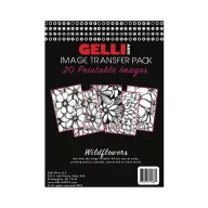   Gelli Arts Wildflowers képtranszfer csomag 5"×7" Image Transfer Pack (20 lap)