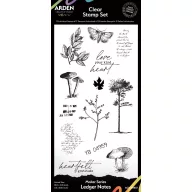   Arden Creative Studio Maker Series Ledger Notes fotopolimer bélyegzőkészlet 4×8″ (10,2×20,3 cm) – 13 db