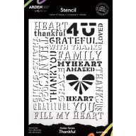   Arden Creative Studio Maker Series Thankful stencil 6×8″ (15,2×20,3 cm) – 1 db