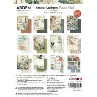   Arden Creative Studio Amber Ledgers scrapbook papírkészlet 6×8″ (15,2×20,3 cm) – 24 lap