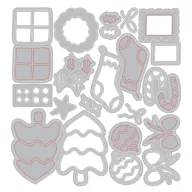 Sizzix Thinlits vágósablon Holiday Cheer (15 db)