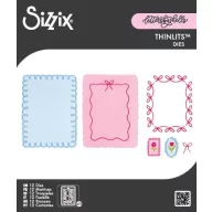 Sizzix Thinlits vágósablon Loops, Bows & Frames (12 db)