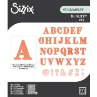   Sizzix Thinlits vágósablon készlet Lino Type Revival (36 db)