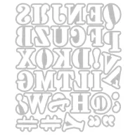   Sizzix Thinlits vágósablon készlet Lino Type Revival (36 db)