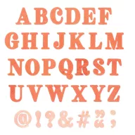   Sizzix Thinlits vágósablon készlet Lino Type Revival (36 db)
