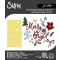 Sizzix 2D Texture Fades domborítómappa és Thinlits vágósablon készlet Vault Side-Order Merry + Bright (17+1 db) – Tim Holtz