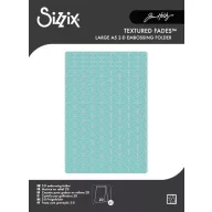   Sizzix 2D Texture Fades A5 (14,8 × 21 cm) domborítómappa Vault Snowflakes #3 (1 db) – Tim Holtz