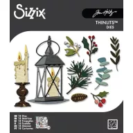   Sizzix Thinlits vágósablon Vault Winter Candlelight (18 db) – Tim Holtz